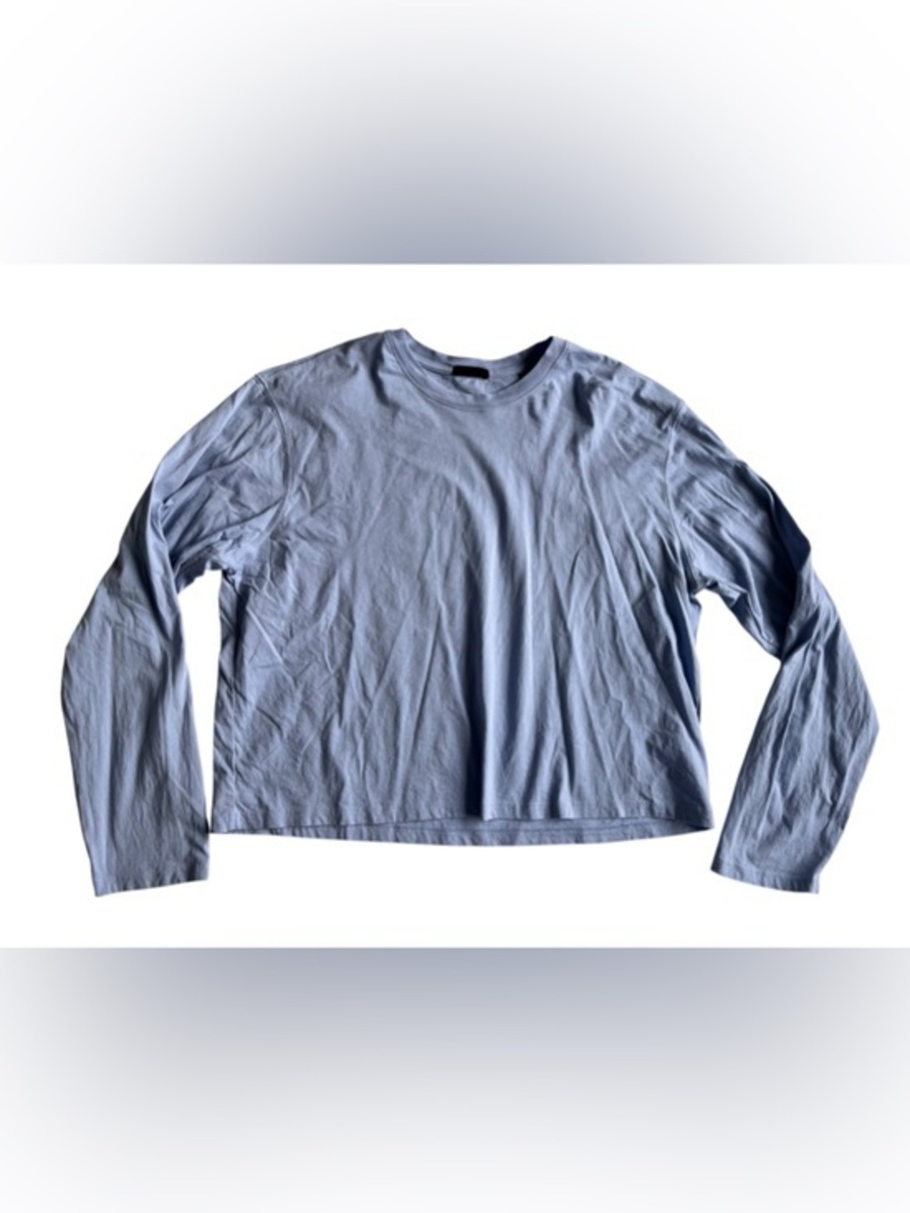 ATM Light purple Long-Sleeve cotton Crewneck Tee